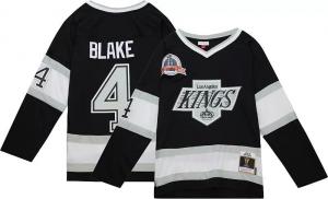 Винтажная копия майки Mitchell & Ness Los Angeles Kings Роба Блейка # 4 1992 года