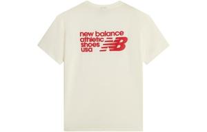 Футболка мужская цвета слоновой кости New Balance, белый