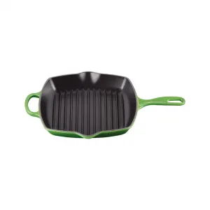 Чугунная квадратная сковорода Le Creuset, зеленый