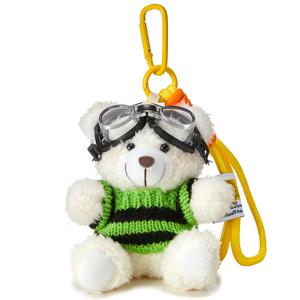 Bowl Белый пилот медвежонок плюшевый кулон высота 11см