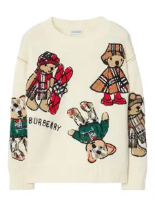 Свитер Thomas Bear Burberry Kids, нейтральный