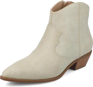 Женские ботильоны на низком каблуке Journee Collection Taliah в западном стиле, Bone