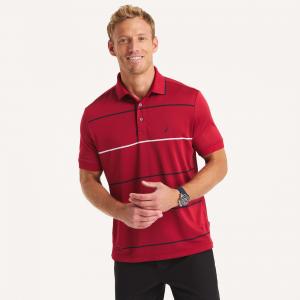 Мужская футболка-поло классического кроя Nautica Navtech, цвет nautica red