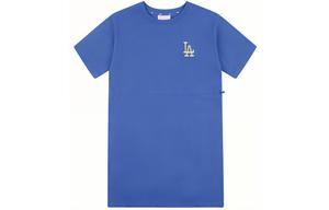 Футболка с коротким рукавом женская синяя MLB