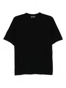 Футболка с короткими рукавами и круглым вырезом EMPORIO ARMANI, черный