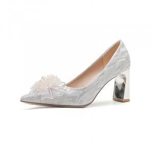 Туфли на высоком каблуке 7 см, женские Varib, Silver