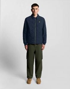 Стеганая куртка Lyle & Scott из рипстопа темно-синего цвета