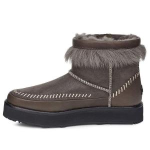 Ботинки зимние UGG WMNS Fluff Punk, серый