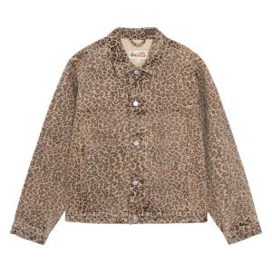 Куртка Stussy Trucker Jacket Denim 'Leopard', желтый