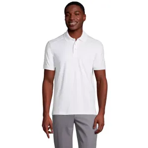 Мужская поло с коротким рукавом быстросохнущая UPF 50 Lands' End, белый