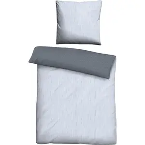 Двустороннее постельное белье Biberna» Сочетайте по размерам. 135x200, 155x220 или 200x200 см", хлопковое постельное белье, неподвластное времени постельное белье с двусторонним внешним видом, цвет blau/Punkte