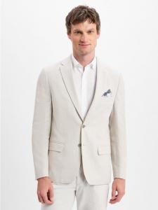 Nils Sundström Куртка из льняной смеси песочного цвета