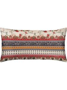 Наволочка из атласа Мако бежево-красного цвета Erwin Müller, 40 x 80 см