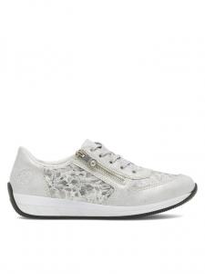 Туфли на плоской подошве Rieker, серебряный