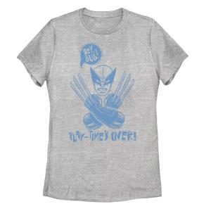 Футболка для юниоров Marvel Wolverine «Эй, Баб, время игр окончено» Licensed Character