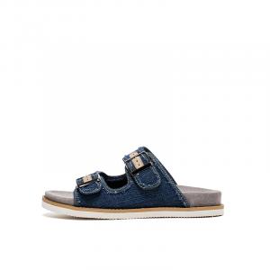 Lee Cooper Джинсовые слайдеры мужские, цвет Denim Blue