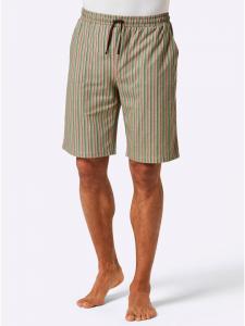 WITT WEIDEN Короткие брюки в бежевую полоску с рисунком папайи