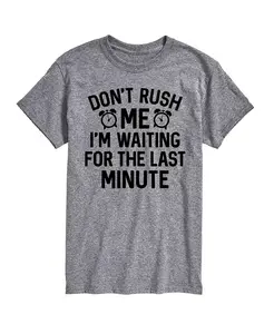 Футболка мужская с коротким рукавом Hybrid Apparel Don't Rush Me Last Minute AIRWAVES, серебряный