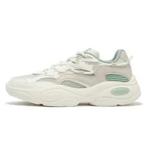 Кроссовки Surge Chunky женские низкие Feather White/light Smoky Green 361°