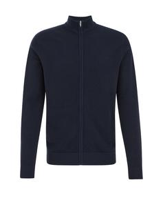 Вязаный кардиган WE Fashion, темно-синий