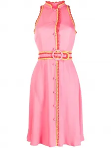 Платье с поясом Moschino, розовый