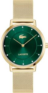 Lacoste Crocorigin женские часы 2H Quartz - 35мм тонкий корпус, циферблат Crystal Sunray, браслет Mesh, элегантные и универсальные - подарок для нее