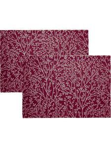Erwin Müller Жаккардовые, хлопчатобумажные, тканые салфетки, набор из 2 штук, цвет Малага, темно-красный