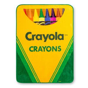 Флисовый плед в стиле ретро Crayola Crayon Box 45 х 60 дюймов, желтый