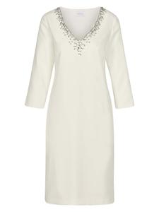 MADELEINE Платье-футляр из шерсти белого цвета