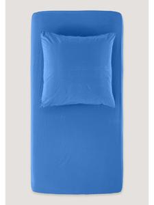 Hessnatur Простыня из перкаля василькового цвета