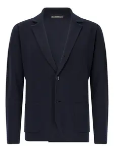 Шерстяной однобортный пиджак Boggi Milano, синий