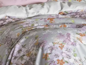 Постельное белье Irisette Mako Satin Crown-K 8453-90 Floral Grey 155x220 Irisette GmbH & Co. KG