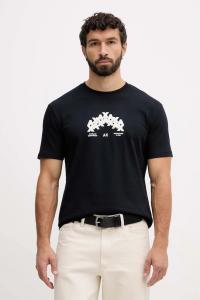 Хлопковая футболка Armani Exchange, темно-синий