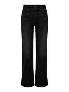 Джинсы ONLY Wide leg Jeans ONLMadison Blush, черный деним