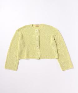 Кардиган из сетчатой ткани с пайетками United Arrows, цвет Yellow