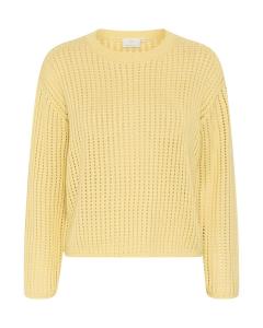 Kaffe Свитер 'KASolar' в светло-желтом цвете