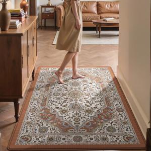 Dajiang Ковер 90х150 см для прихожей, винтажный, износостойкий, в персидском стиле, Xierwei, скрывает грязь