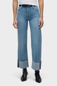 Рози Хай Райз Уайд Лег джинсы с манжетой на щиколотке в цвете дуб Hudson, Oak