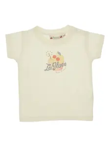 Футболка с принтом Bonpoint, слоновая кость