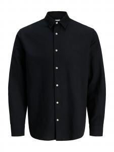 Jack & Jones Plus Рубашка на пуговицах 'JJEBreeze' Regular fit черная