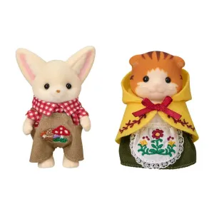Sylvanian Families ушастая лиса набор для вышивания кленовый лист кошка плюшевая кукла высота 13,1 см SylvanianFamilies