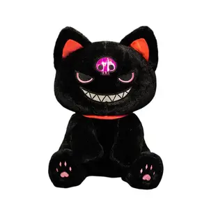 Готическая пиратская кошка плюшевая кукла высота 33см/43см QIANXIONG, черный