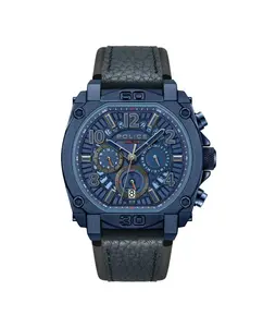 Norwood Мужские часы PEWJF0021904 из искусственной кожи с синим ремешком Police, синий