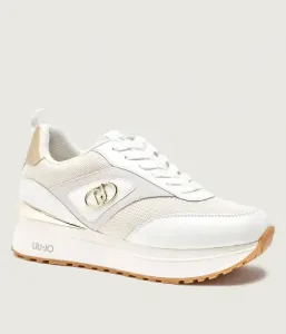 Кожаные кроссовки MAXI WONDER 97 BIS Liu Jo, экрю