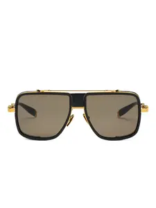 Солнцезащитные очки в квадратной оправе Balmain, черный