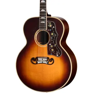 Акустическая гитара Gibson Custom Murphy Lab Pre-War SJ-200 из палисандра, слегка состаренная, выцветший винтажный солнечный выцветший цвет