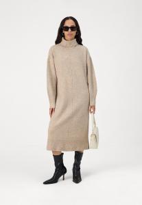 Сарафан PCMALOU ROLLNECK DRESS Pieces, коричневый