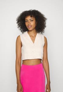 Топ Glamorous HALTER CROPPED BOXY WAISTCOAT, Cream/Off-White