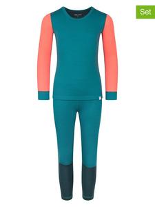 Trollkids Функциональный комплект нижнего белья из двух предметов "Меринос" бирюзового цвета