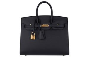 HERMES Сумка Birkin из кожи Epsom женская black